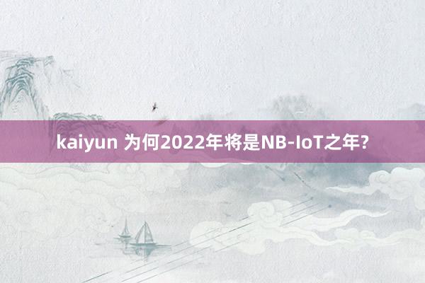 kaiyun 为何2022年将是NB-IoT之年?