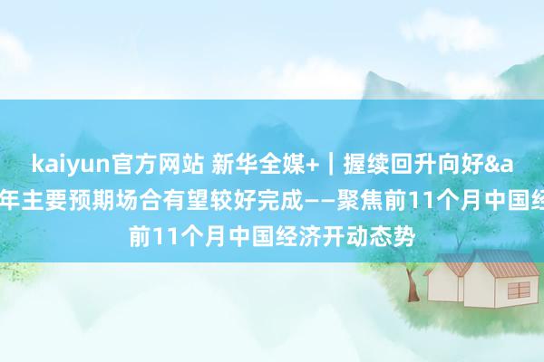 kaiyun官方网站 新华全媒+｜握续回升向好&#32;全年主要预期场合有望较好完成——聚焦前11个月中国经济开动态势