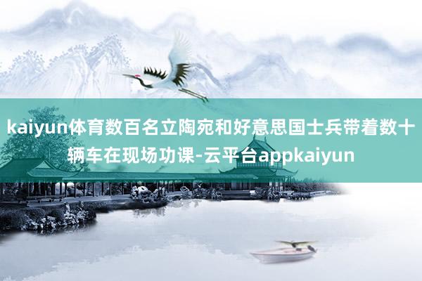 kaiyun体育数百名立陶宛和好意思国士兵带着数十辆车在现场功课-云平台appkaiyun