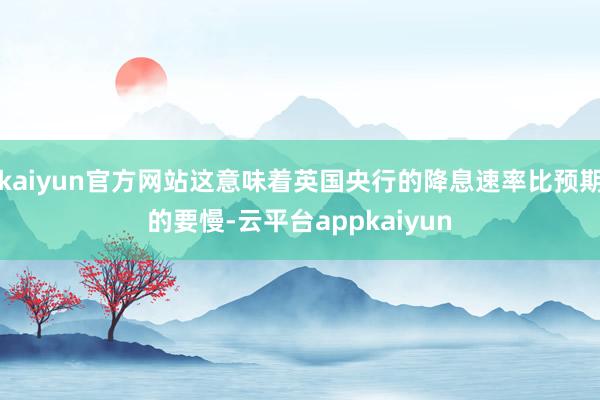 kaiyun官方网站这意味着英国央行的降息速率比预期的要慢-云平台appkaiyun