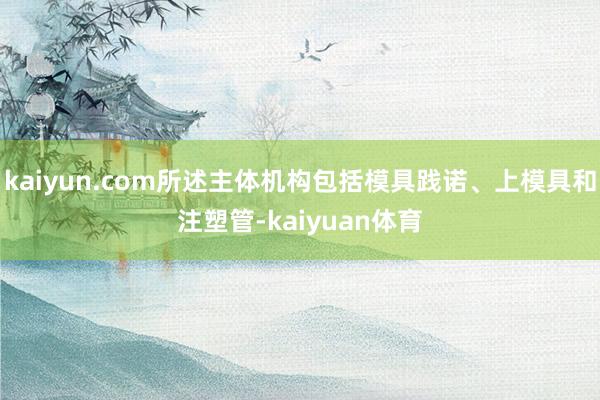 kaiyun.com所述主体机构包括模具践诺、上模具和注塑管