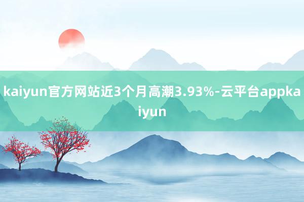 kaiyun官方网站近3个月高潮3.93%-云平台appkaiyun