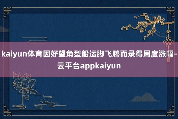 kaiyun体育因好望角型船运脚飞腾而录得周度涨幅-云平台appkaiyun