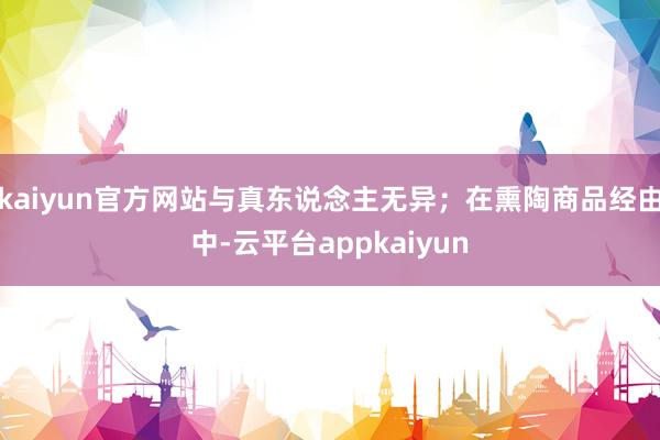 kaiyun官方网站与真东说念主无异；在熏陶商品经由中-云平台appkaiyun
