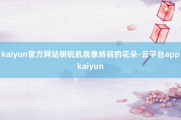 kaiyun官方网站明锐肌就像娇弱的花朵-云平台appkaiyun