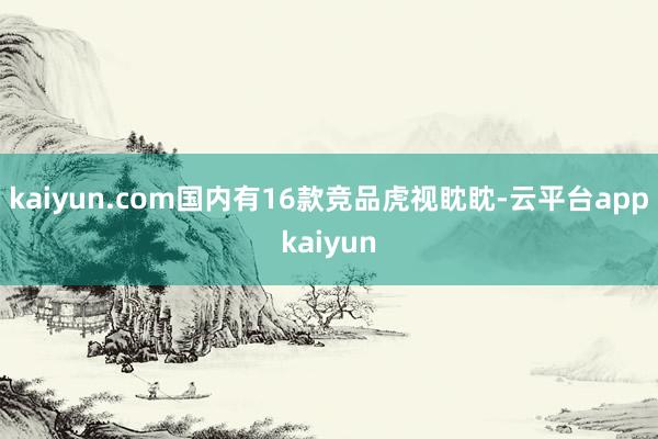 kaiyun.com国内有16款竞品虎视眈眈-云平台appkaiyun